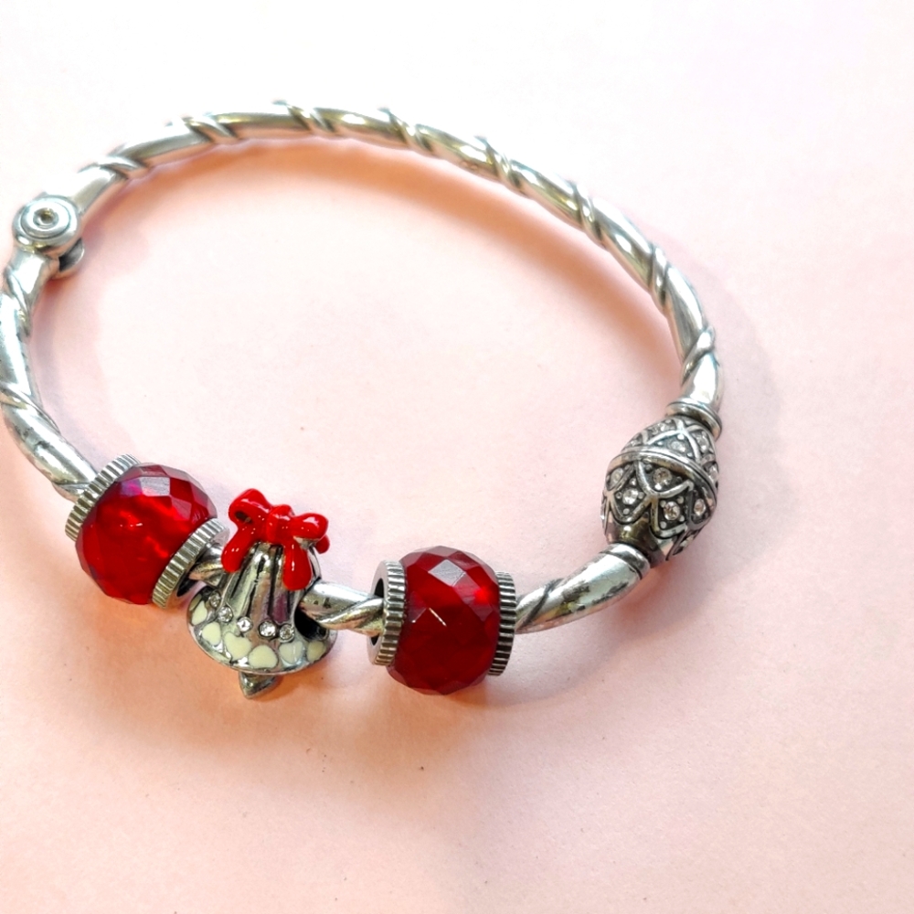 Brighton bangle bell charm bracelet